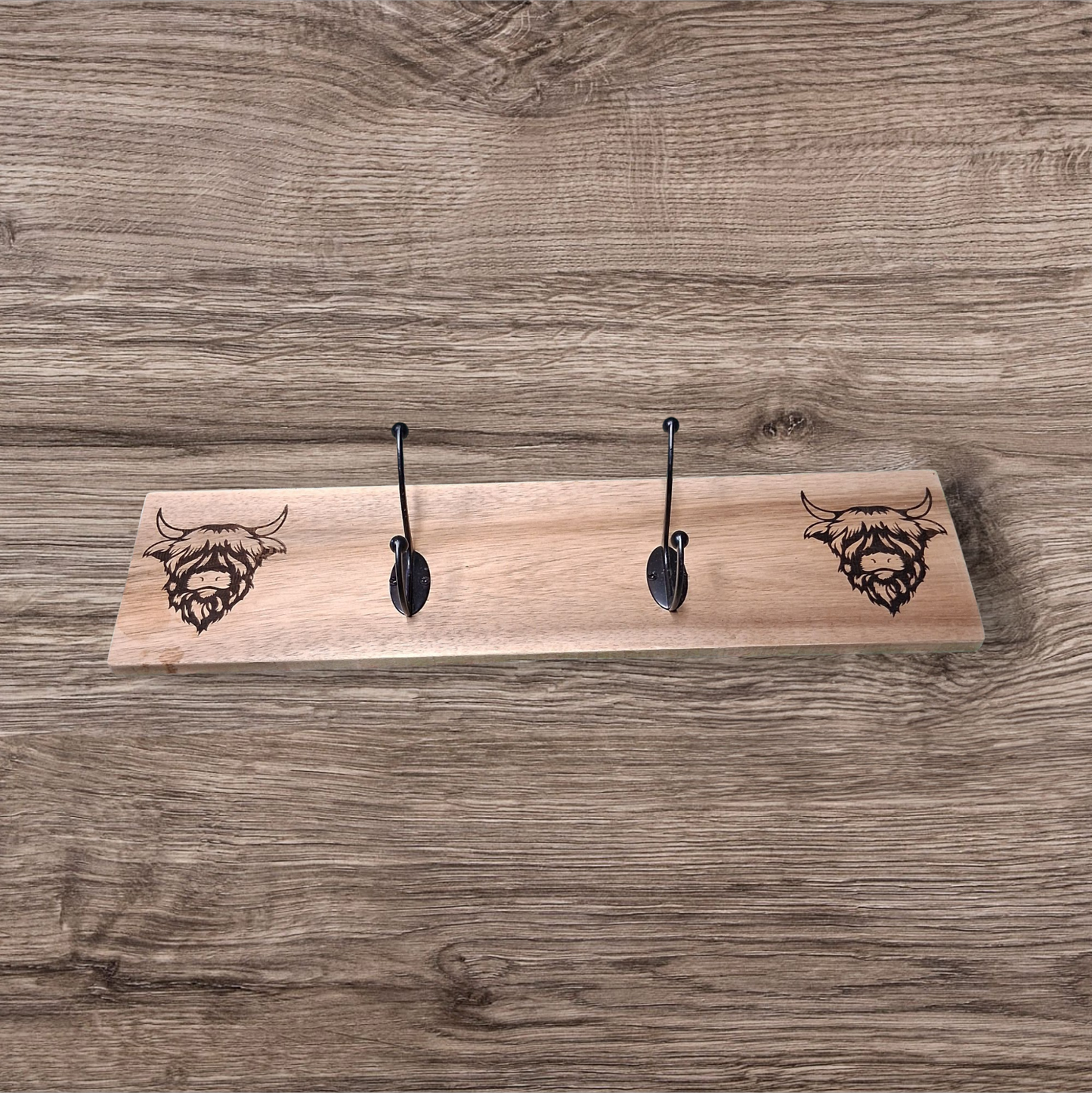 Scottish Highland 2 Hook Coat Rack