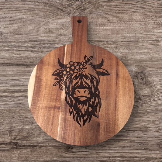Scottish Highland Flowers Charcuterie board