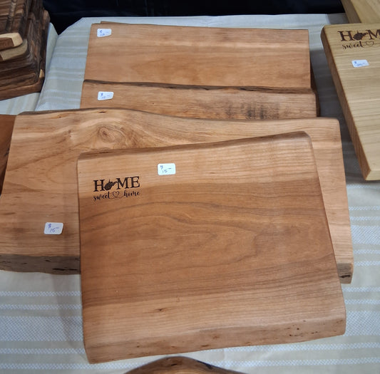 West Virginga Live Edge Cherry Cutting Boards